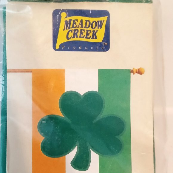 New Vintage Meadow Creek St. Patrick's Day Irish Flag Shamrock Green 28 x 40 - Picture 3 of 6